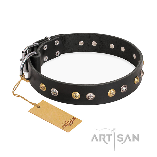 Easy wearing significant dog collar with corrosion proof fittings