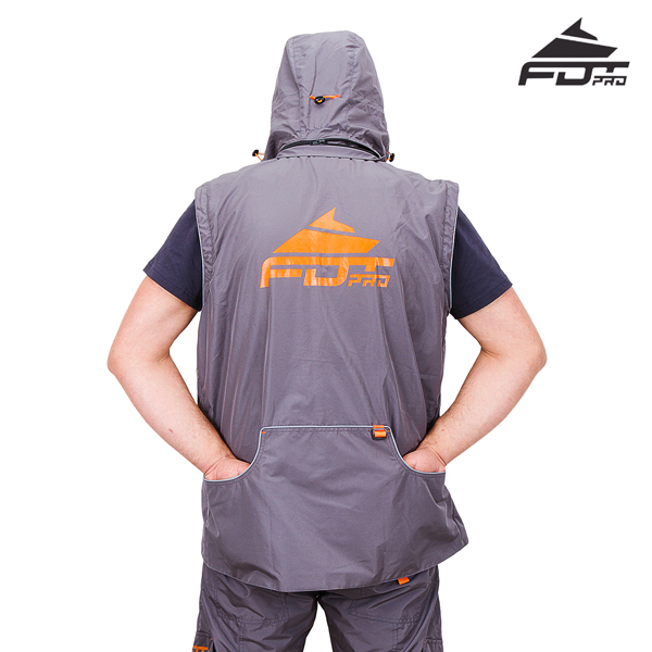 Durable Dog Tracking Suit of Grey Color from FDT Wear