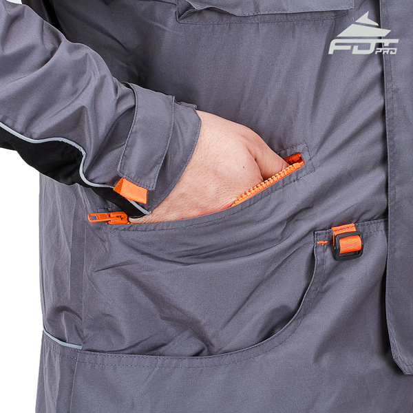 Grey FDT Pro Jacket with Handy Side Pockets