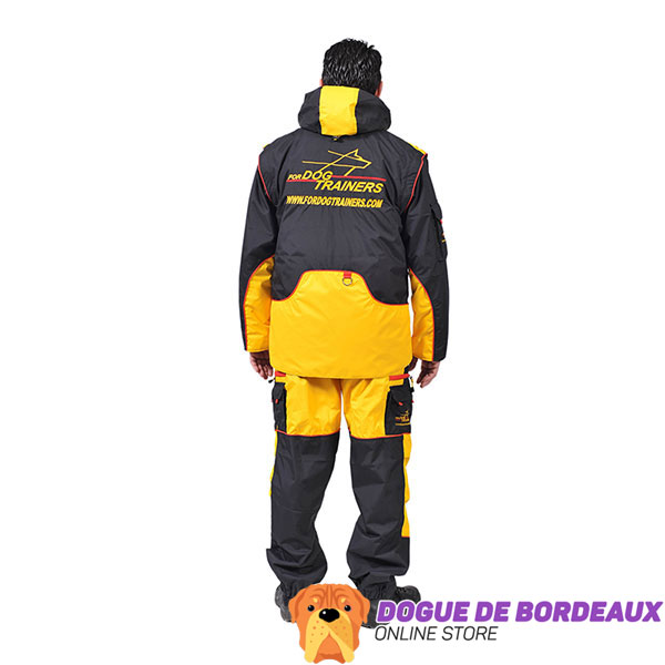 Membrane Material Dog Training Suit with Back Pockets