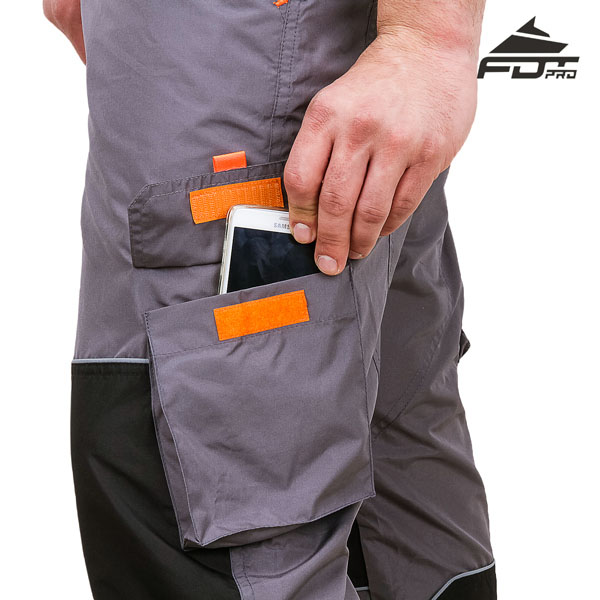 FDT Pro Design Dog Training Pants with Comfy Velcro Side Pocket