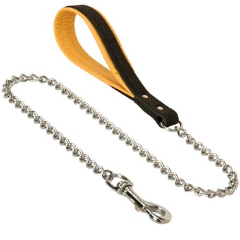 Multipurpose Leather Chain Dogue de Bordeaux Leash